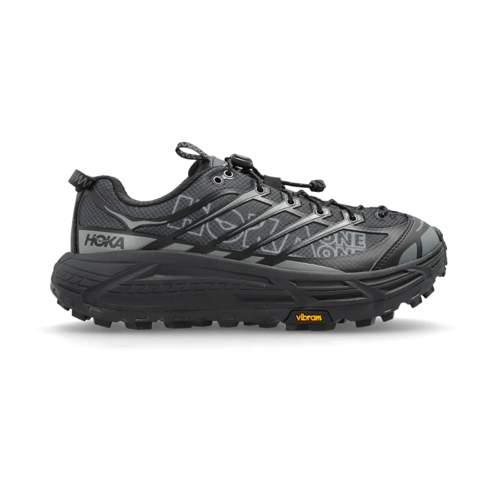 Hoka One One Donna Nero Mafate Three2 Wordmark