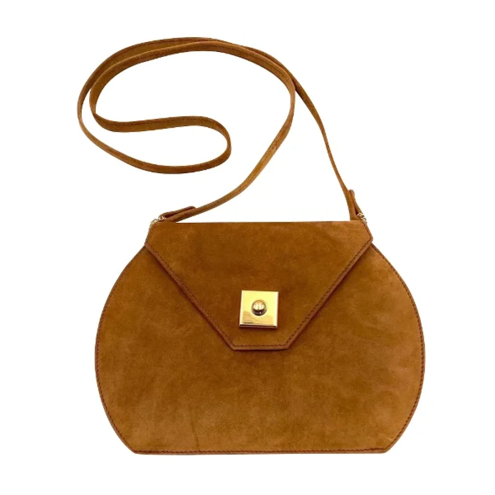 Hermès Vintage Pre-owned Suede shoulder-bags Brown Dames