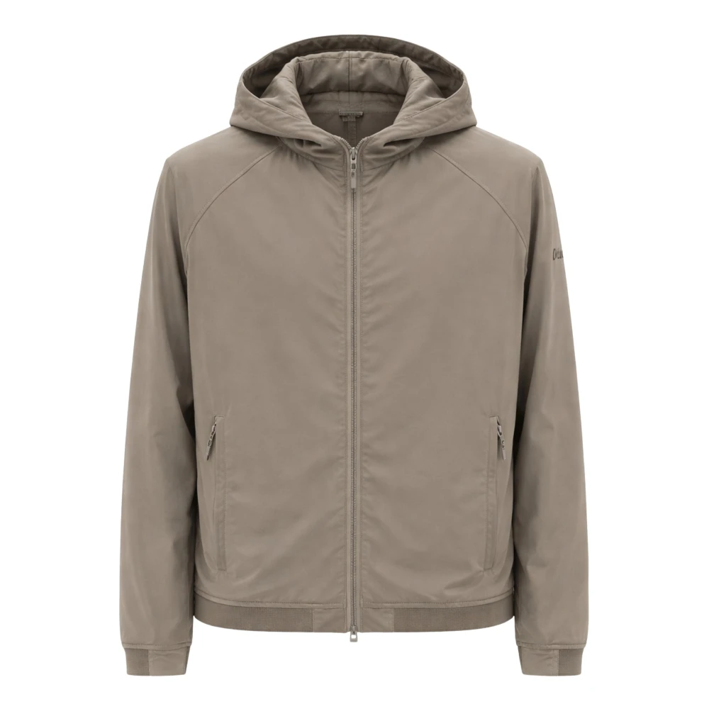 Duno Men's Beige Technical Bomber Jacket