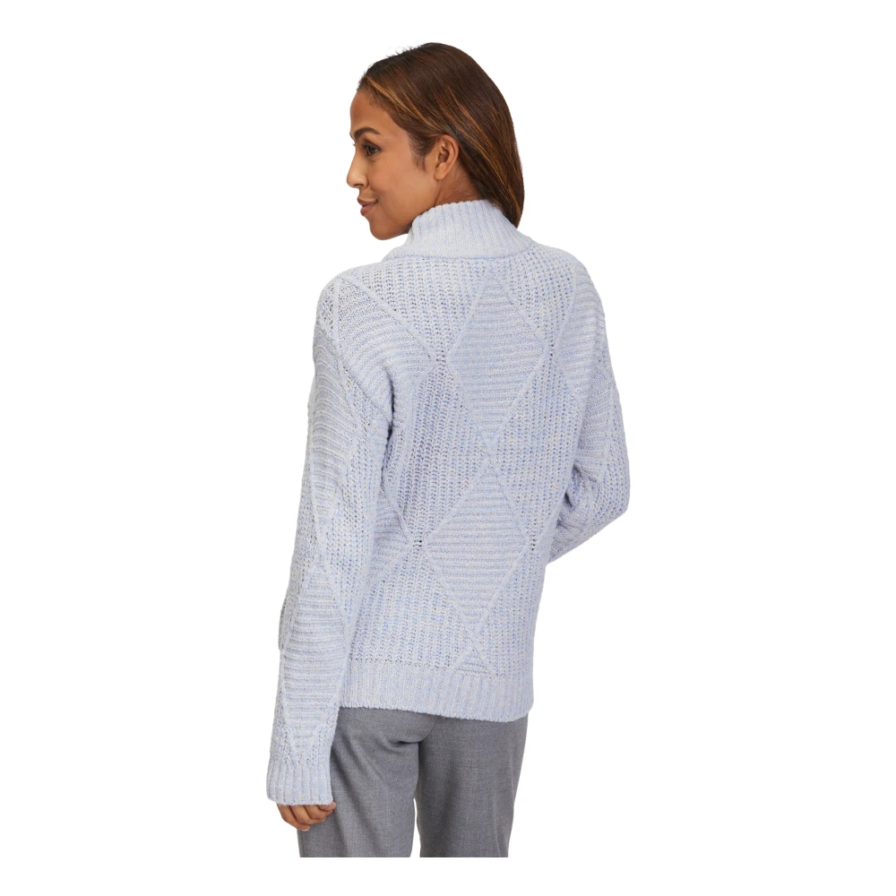 Betty Barclay Grofgebreide trui met structuur Blue Dames