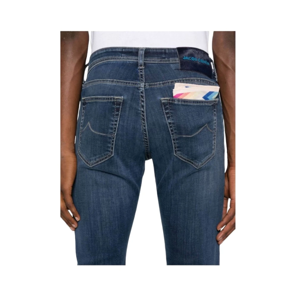 Jacob Cohën Stijlvolle Denim Blend Broek Blue Heren