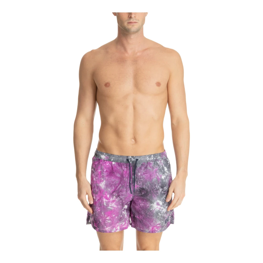 Emporio Armani EA7 Abstract Multikleur Zwemshorts Multicolor Heren