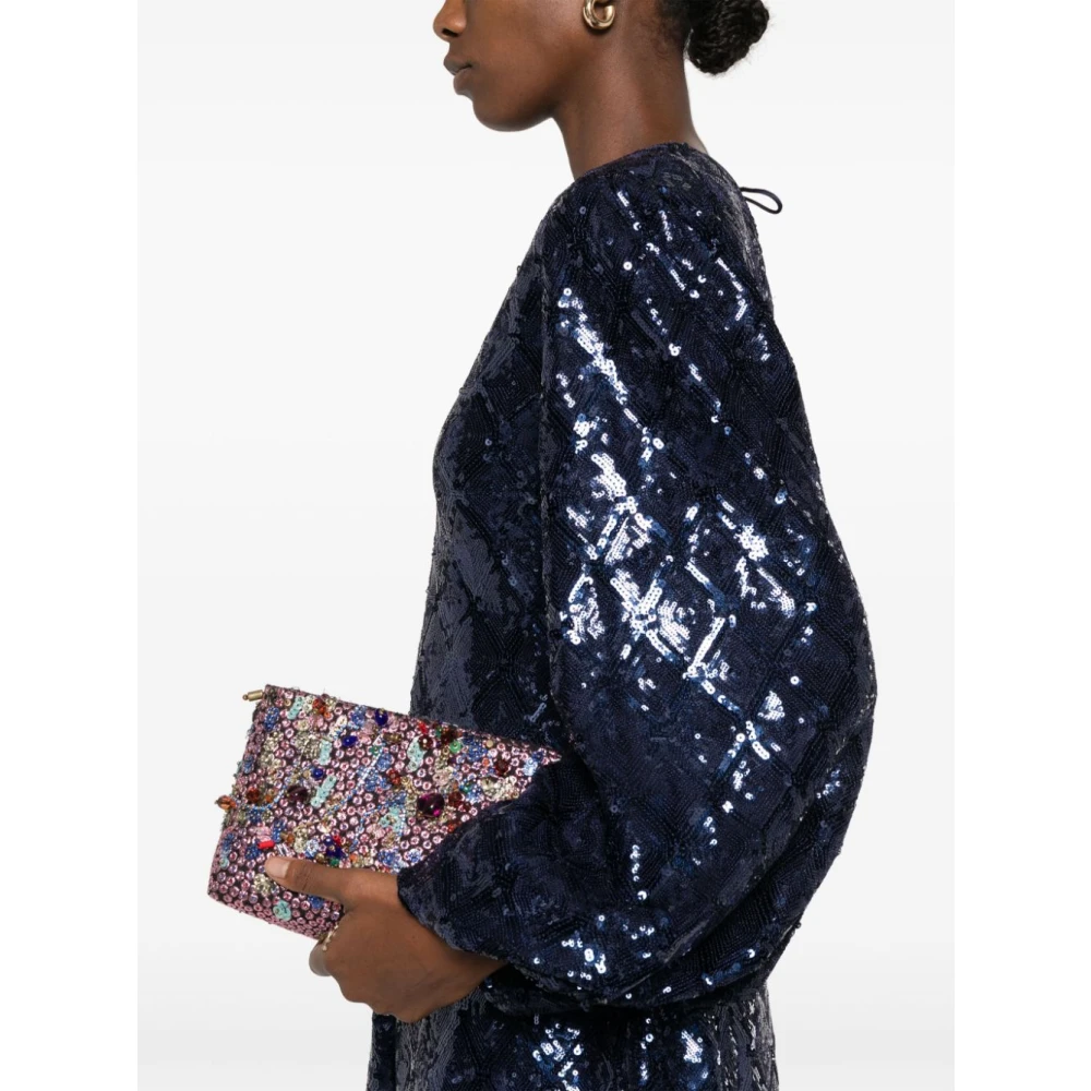 Rotate Birger Christensen Party Dress Blue Dames