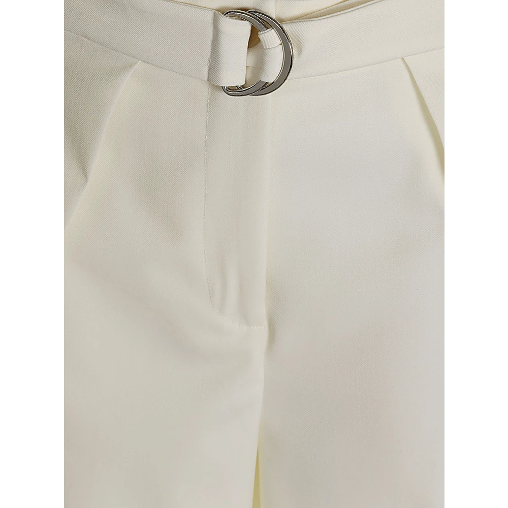 Erika Cavallini Witte Broek met Riem White Dames