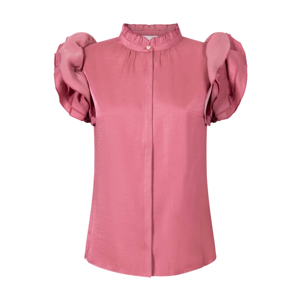 Aaiko Korte Mouw Top Gezana VIS Red Dames
