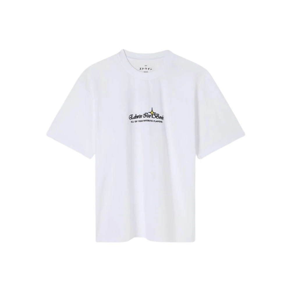 Edwin Men's White Love In The Books T-Shirt - T-Shirts - Xs - Tops