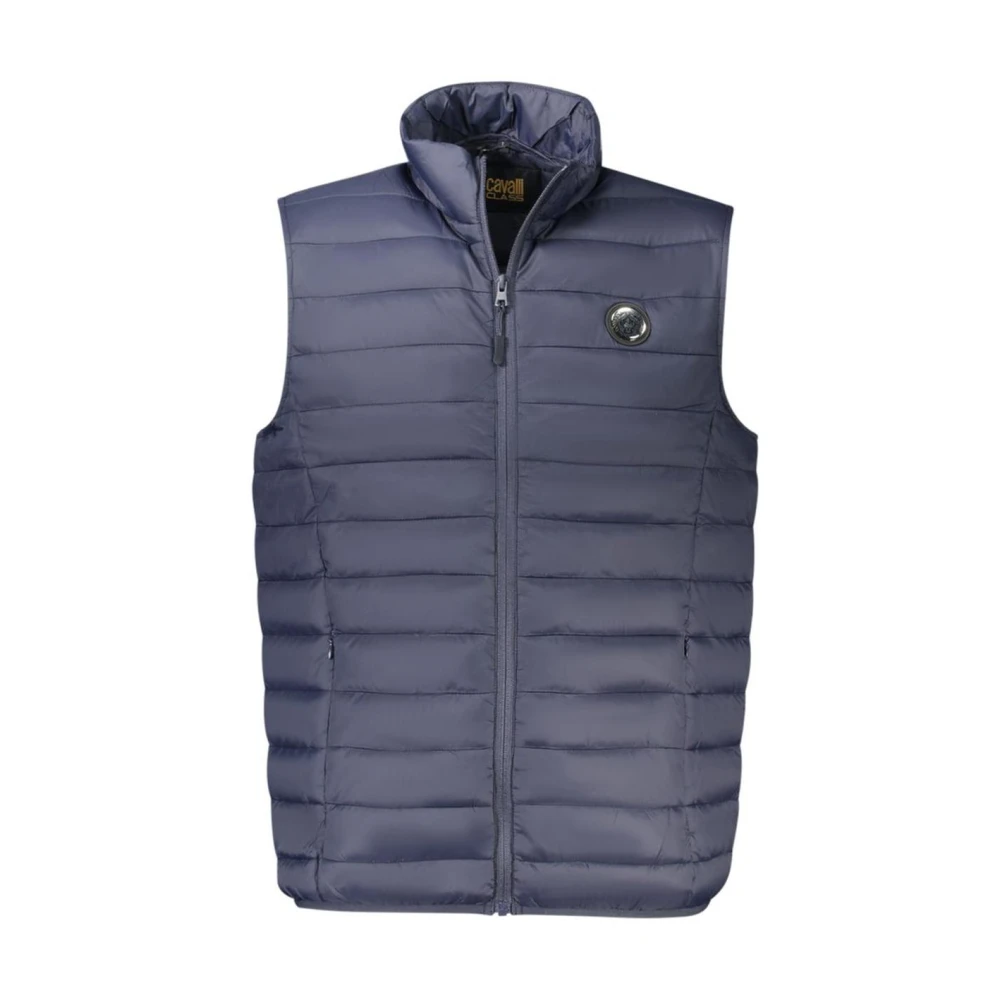 Cavalli Class Men's Blue Polyester Jacket