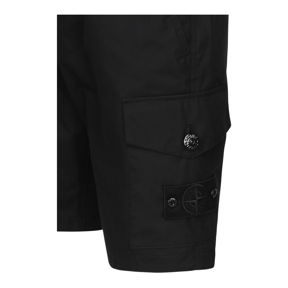 Stone Island Navy Blue Casual Shorts voor Mannen Blue Heren