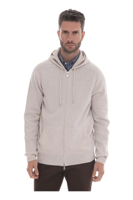 Full Zip Wool Hoodie