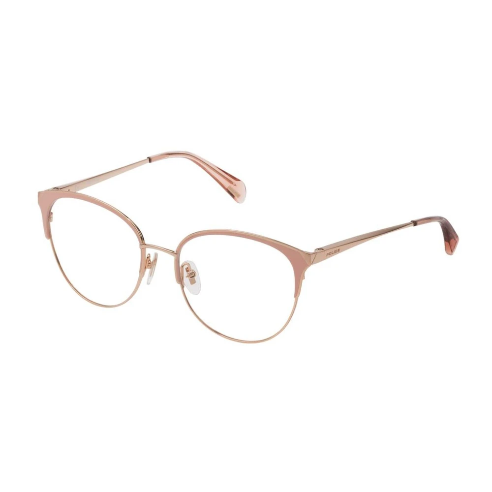 Police Gouden CatEye Bril Multicolor Metalen Frame Pink Dames