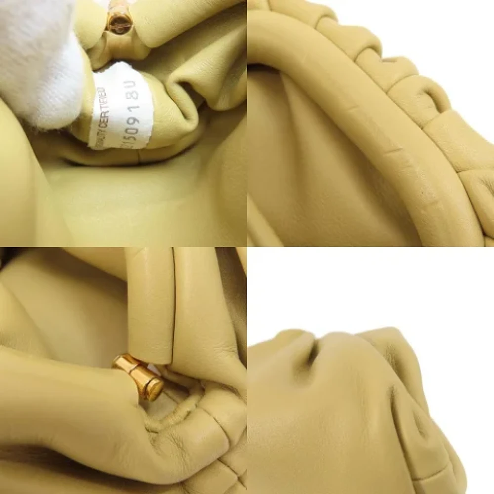 Bottega Veneta Vintage Pre-owned Leather shoulder-bags Beige Dames