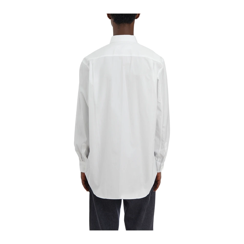 Comme des Garçons Play Katoenen Logo Shirt White Heren
