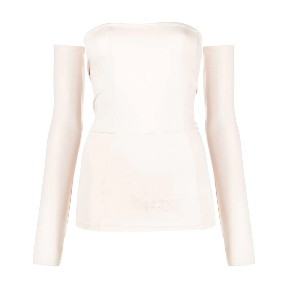 MM6 Maison Margiela Stijlvol Off Shoulder Top White Dames