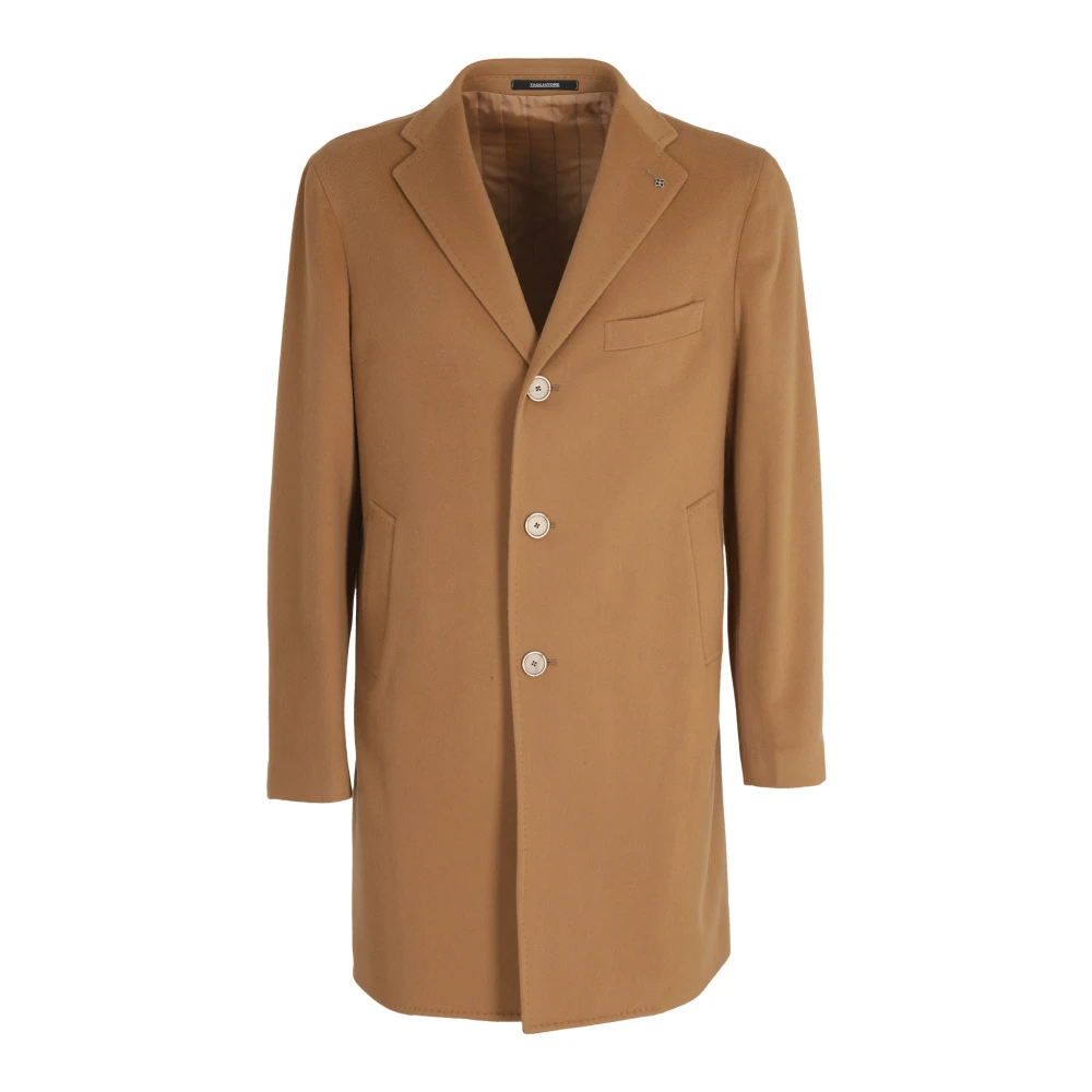Tagliatore Double-Breasted Coats Brown Heren