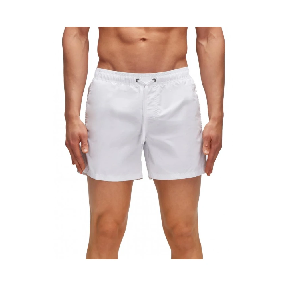 Sundek Iconische Taffeta Heren Boxershorts White Heren