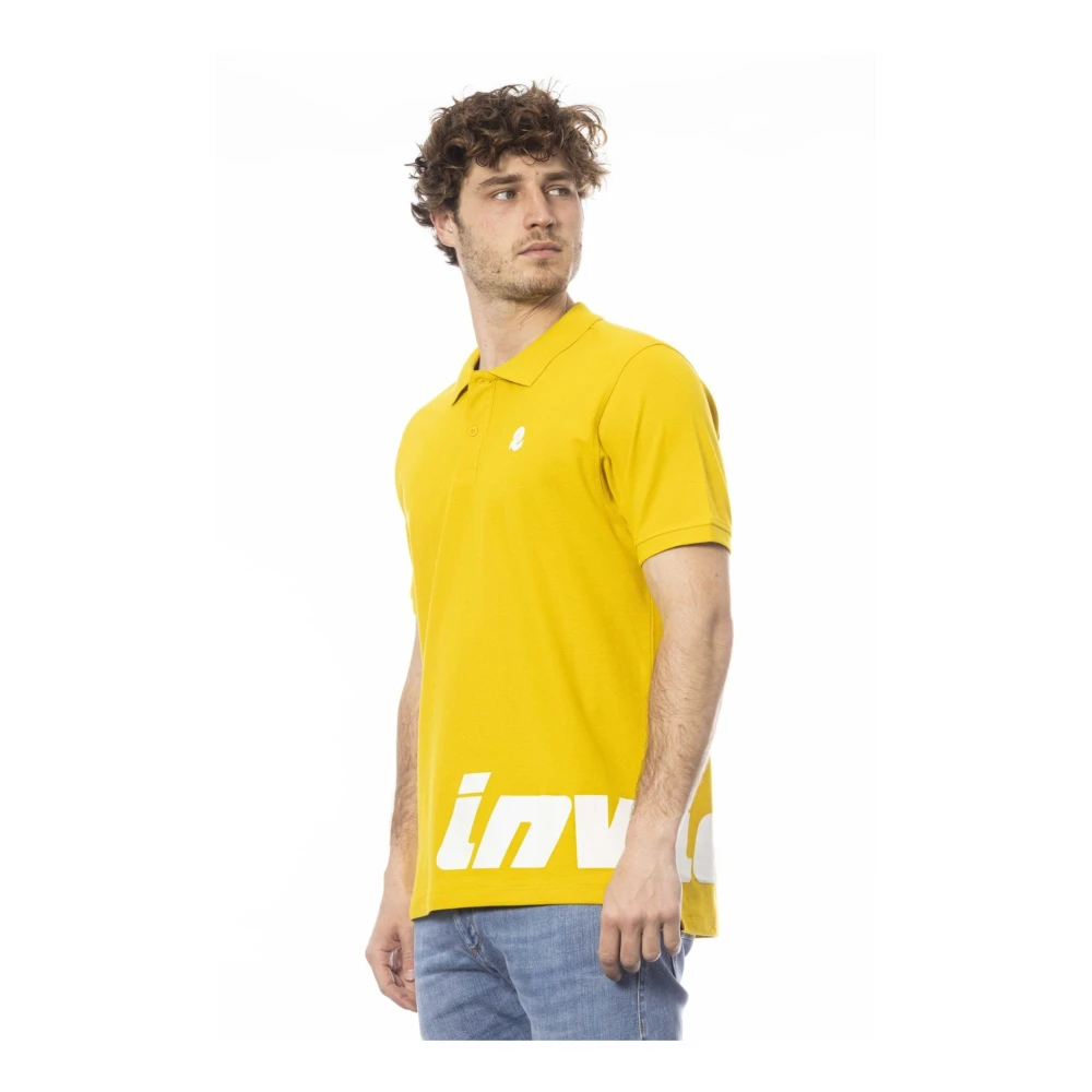 Invicta Klassiek Polo Shirt met Logo Detail Yellow Heren