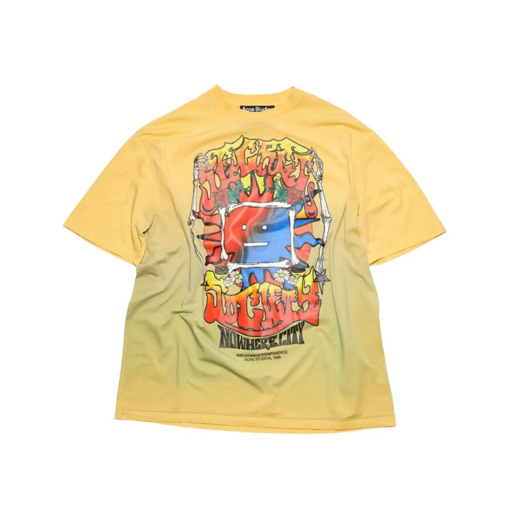 Acne Studios T-shirt Yellow, Herr