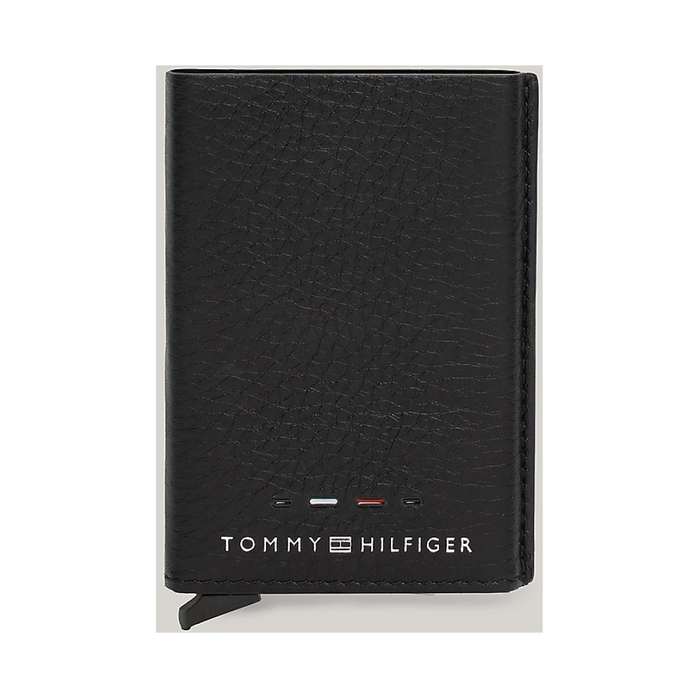 Tommy Hilfiger Metalen Creditcardhouder Portemonnee Black Heren