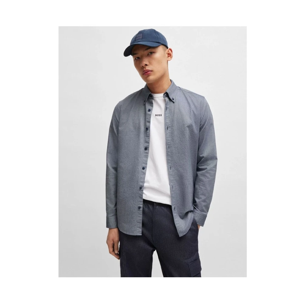 Hugo Boss Stijlvolle Shirt voor Mannen Blue Heren