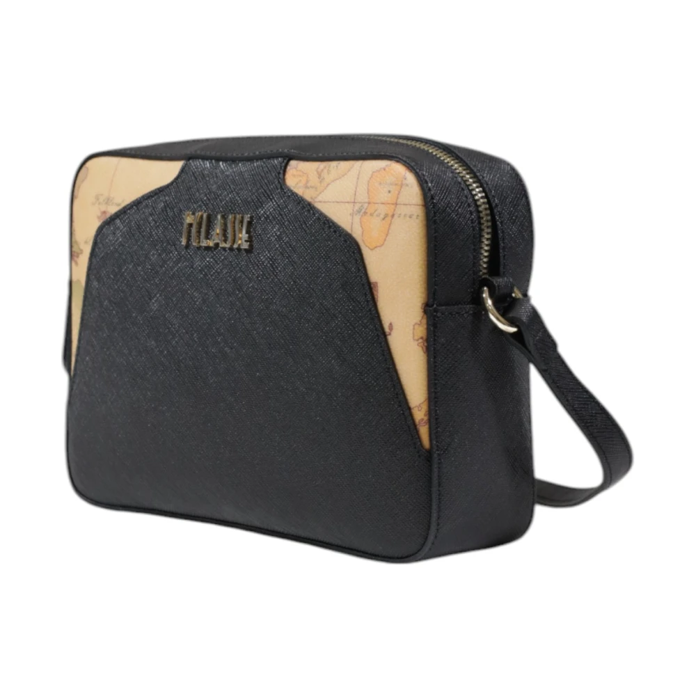 Alviero Martini 1a Classe Stijlvolle Kleine PVC Dames Tas Black Dames