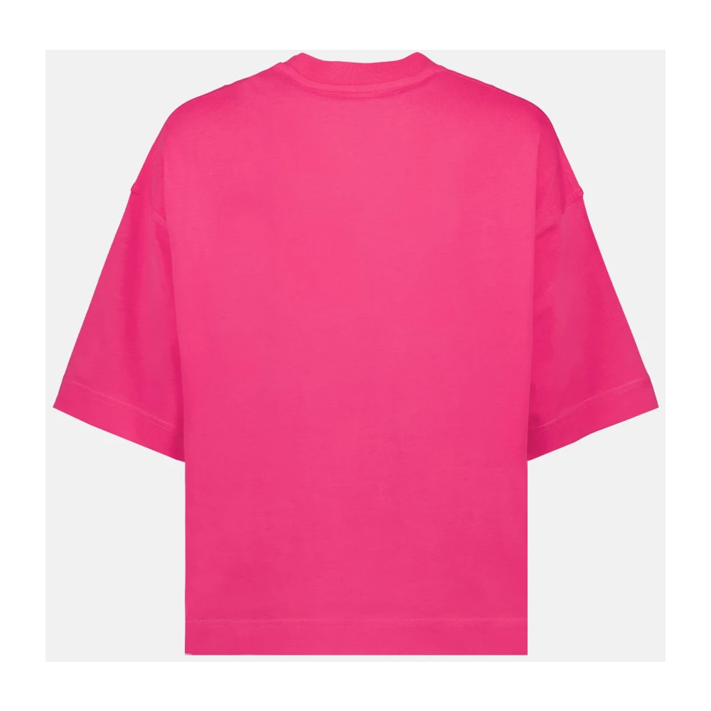 Moncler Logo Oversized T-shirt Pink Dames