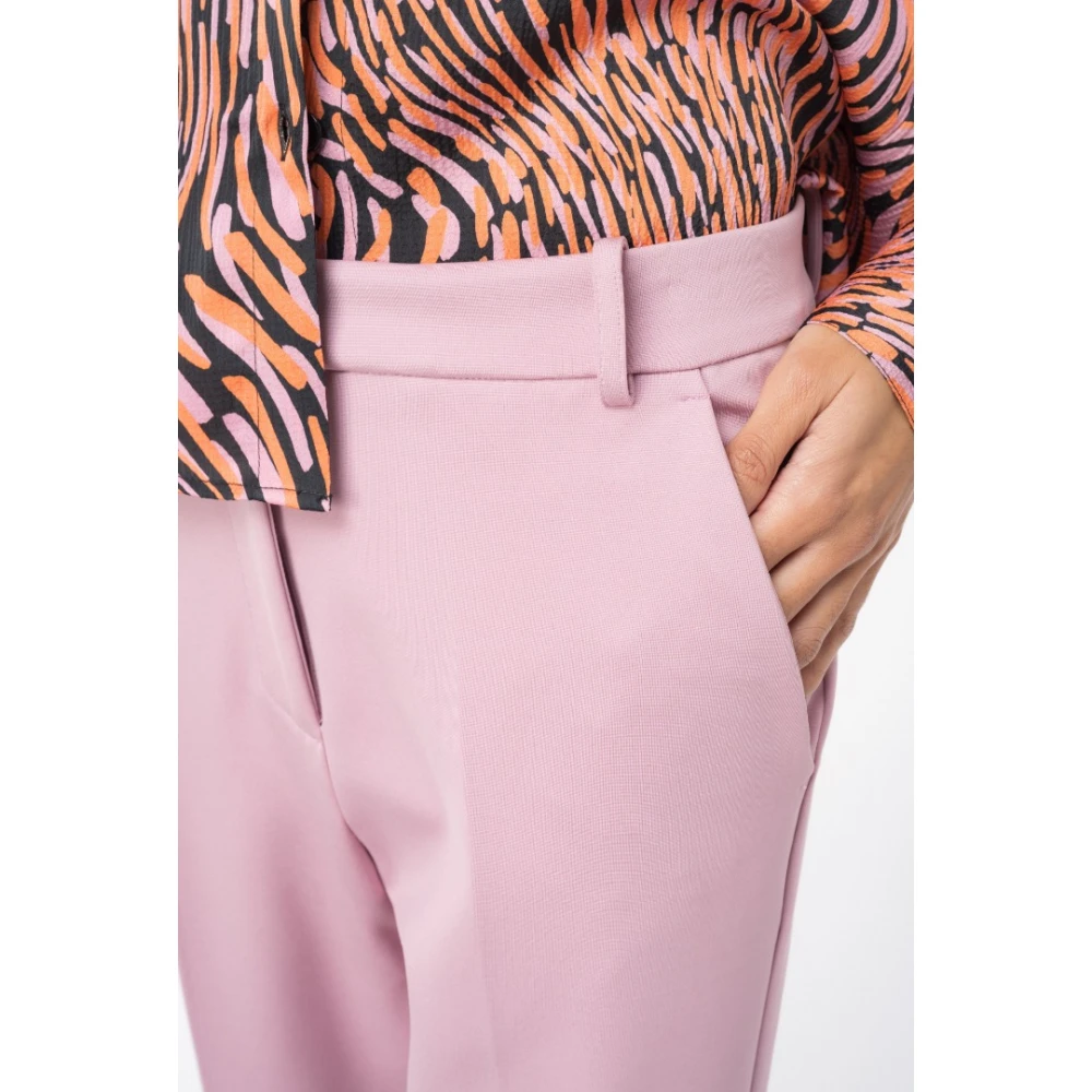 pinko Slim-fit Trousers Pink Dames