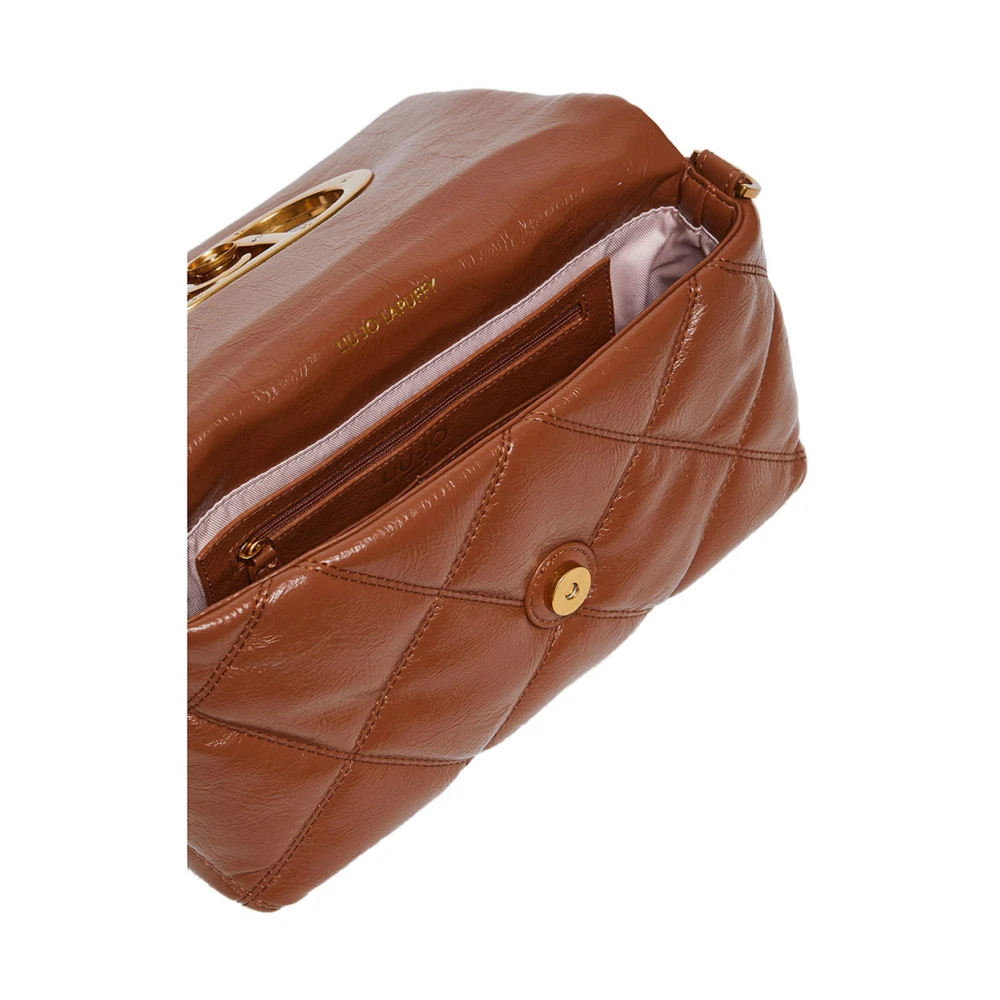 Liu Jo Bruine Schoudertas met Gouden Details Brown Dames