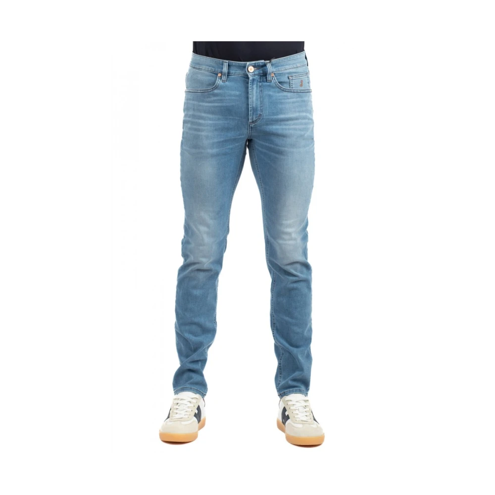 Jeckerson Men's Blue Slim Fit Jeans, W29, Stylish Denim Jeans