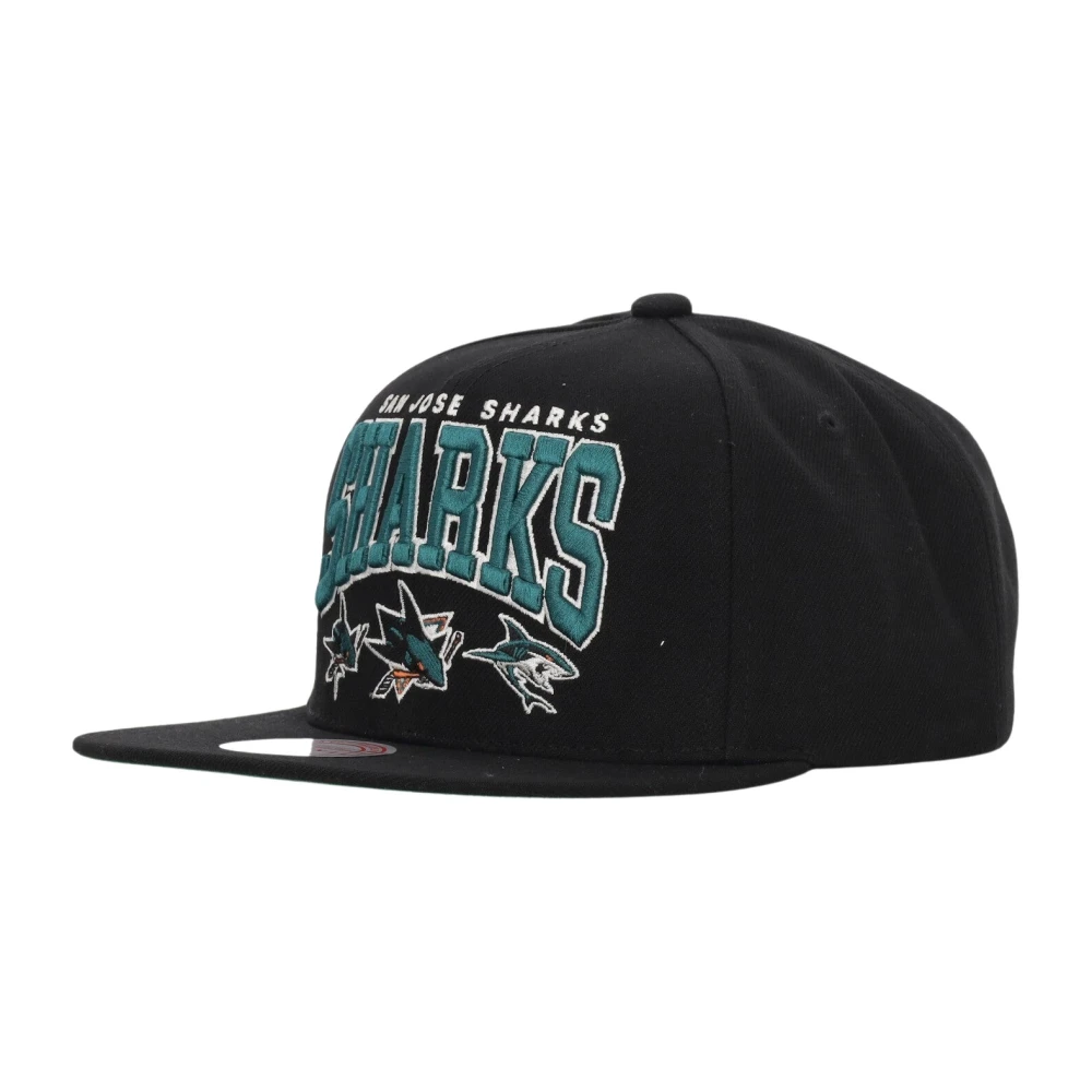 Mitchell & Ness San Jose Sharks Platt Skärm Keps Black, Herr