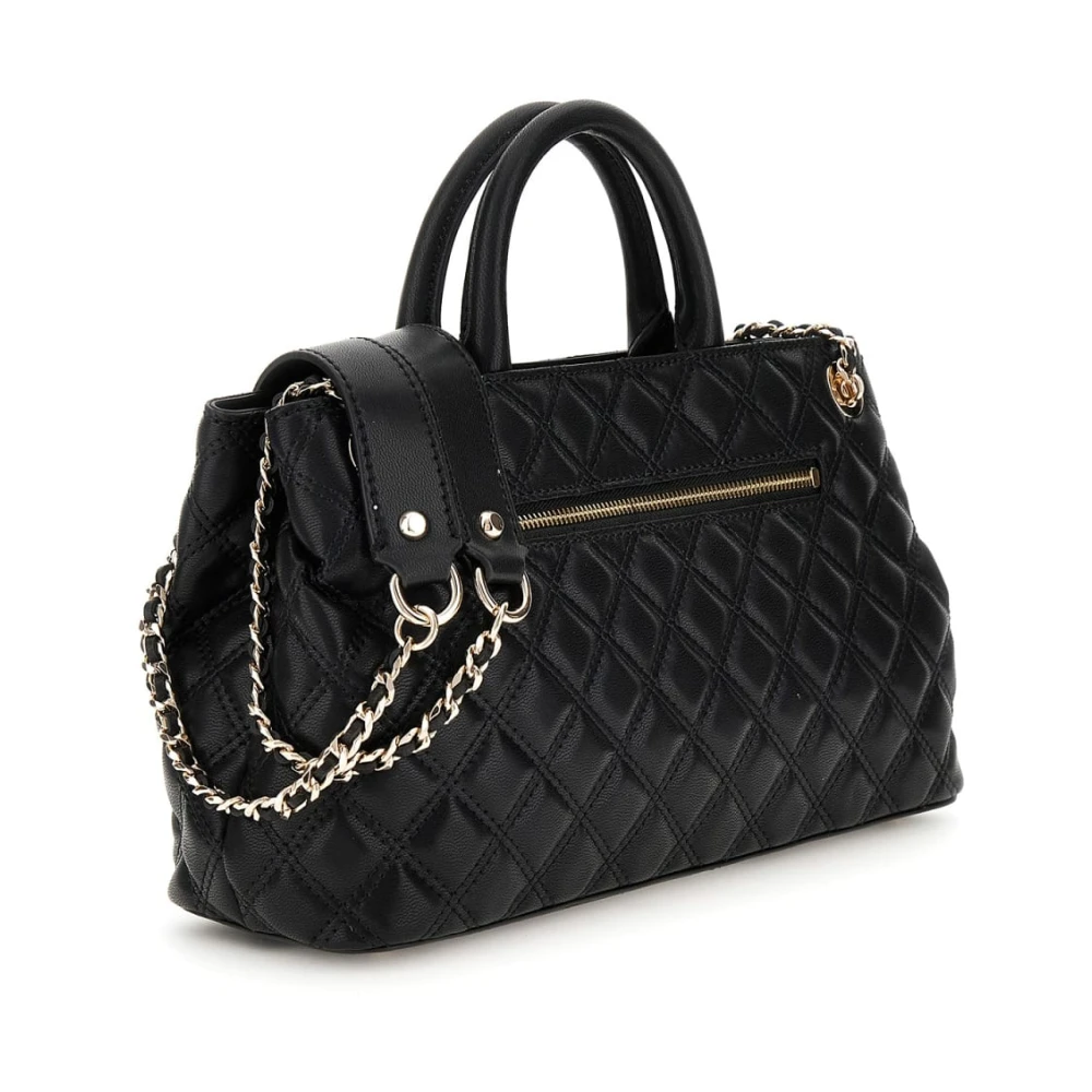 Guess Zwarte Spark Micro Mini Schoudertas Black Dames