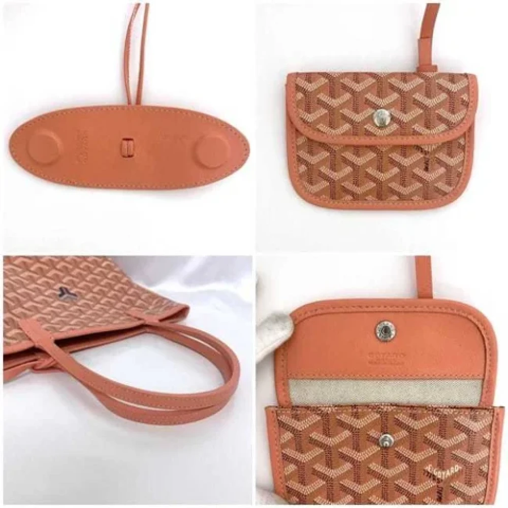 Goyard Vintage Pre-owned Canvas handbags Pink Dames
