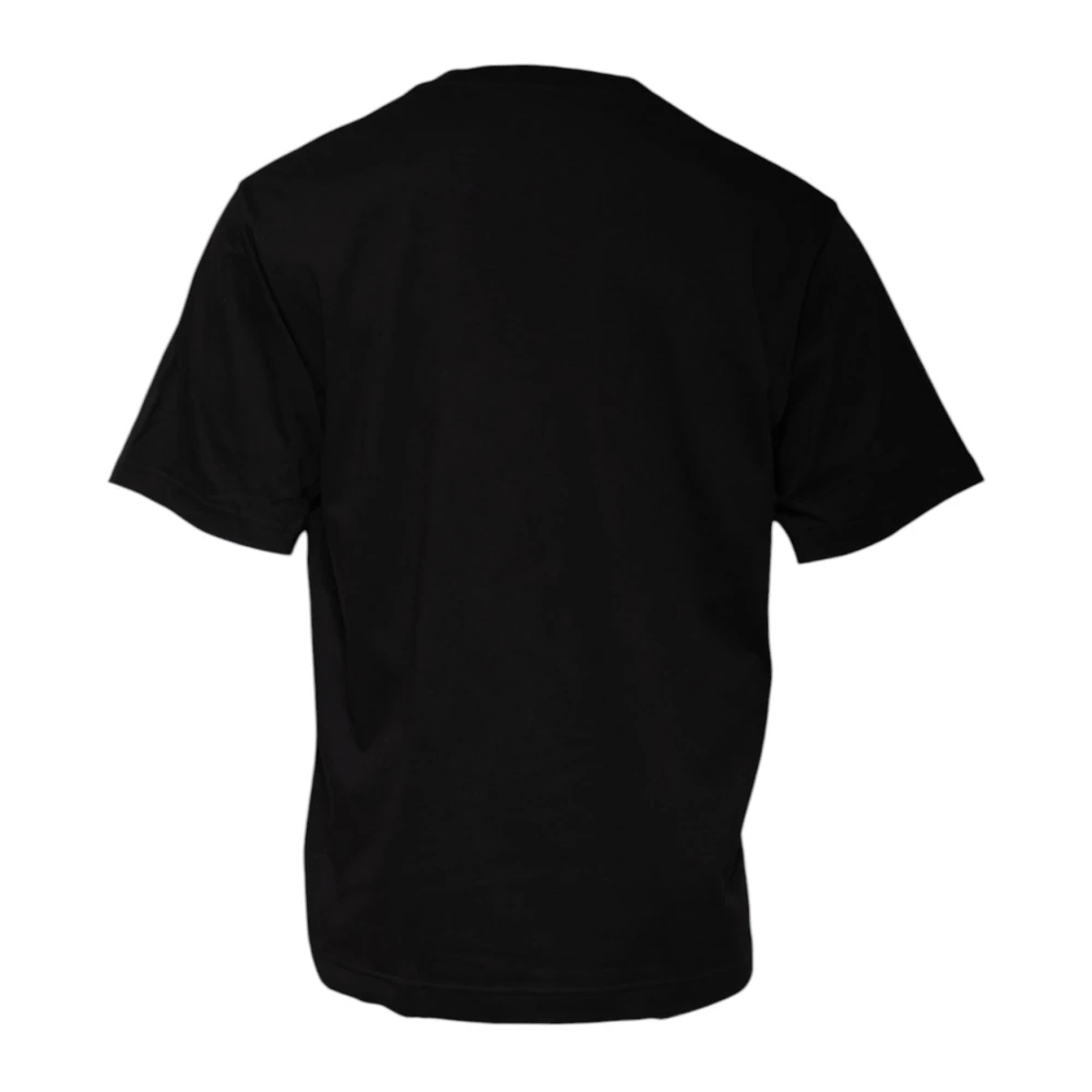 Dolce & Gabbana Zwart Katoenen Crew Neck T-shirt Black Heren