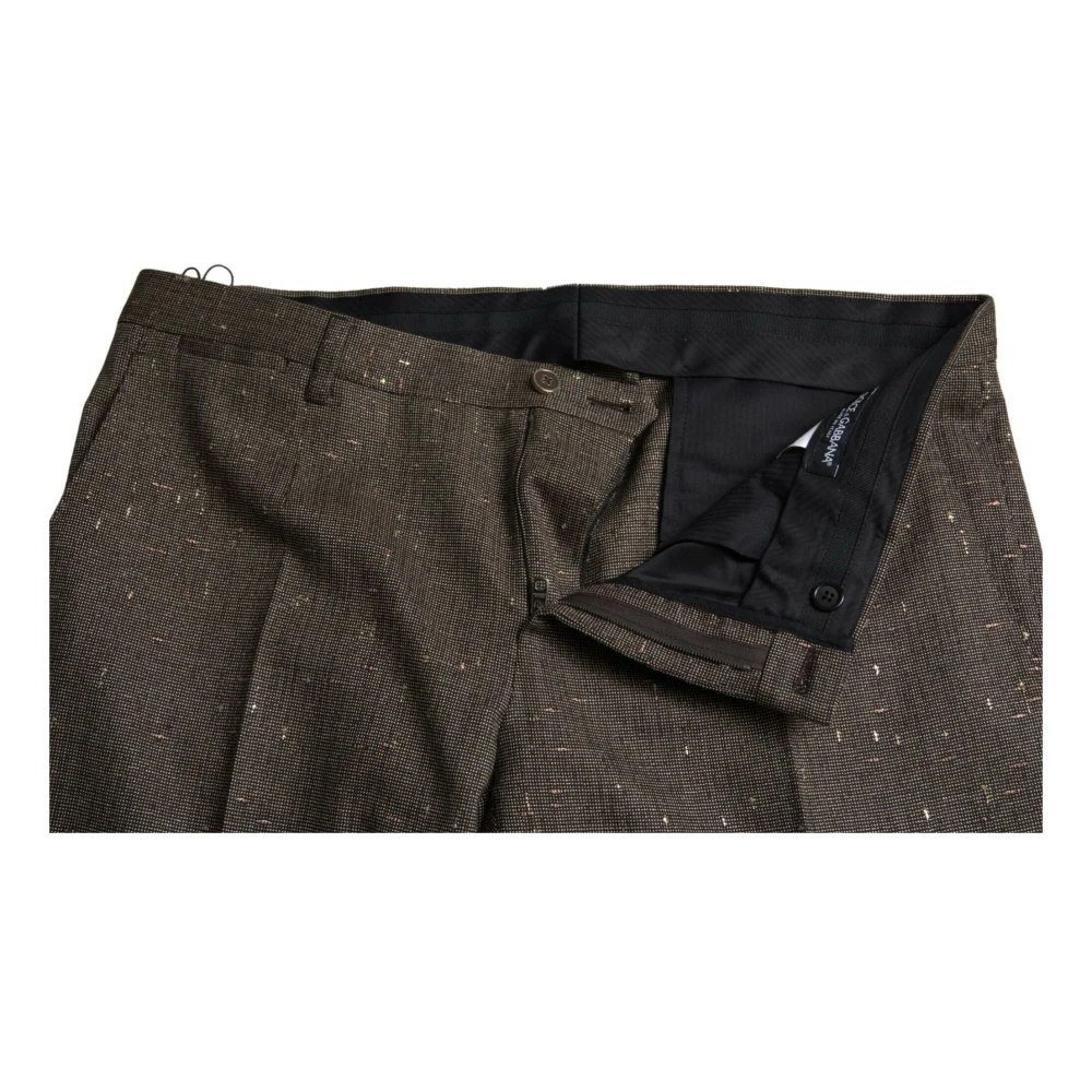 Dolce & Gabbana Suit Trousers Brown Heren