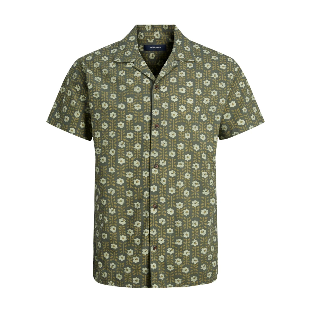 Grønn Jack Jones Jprblulandon Print Resosrt Shirt Skjorte