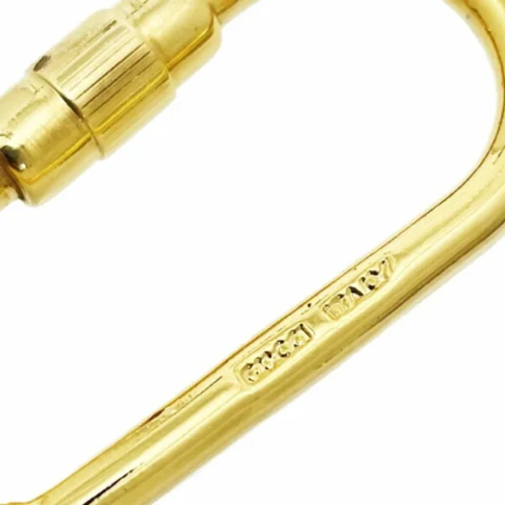 Gucci Vintage Pre-owned Metal key-holders Yellow Unisex