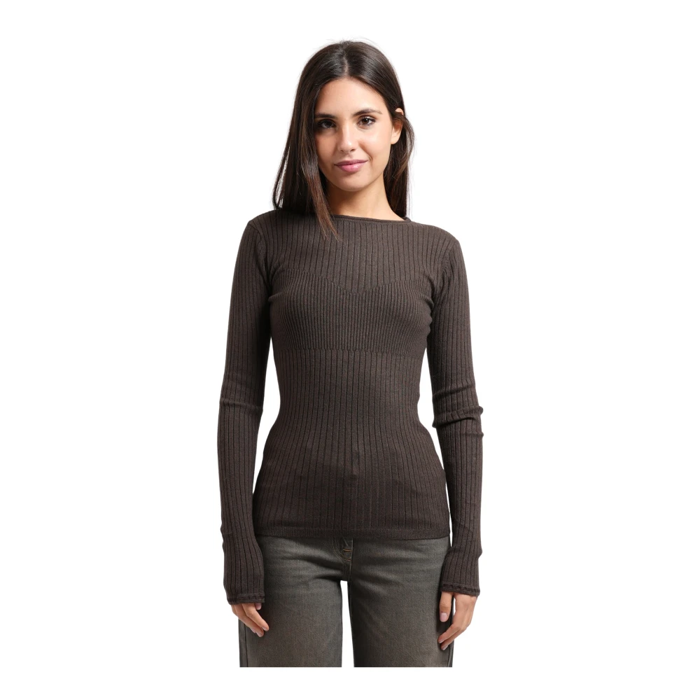 Patrizia Pepe Donna Marrone Maglie, Xl, New,