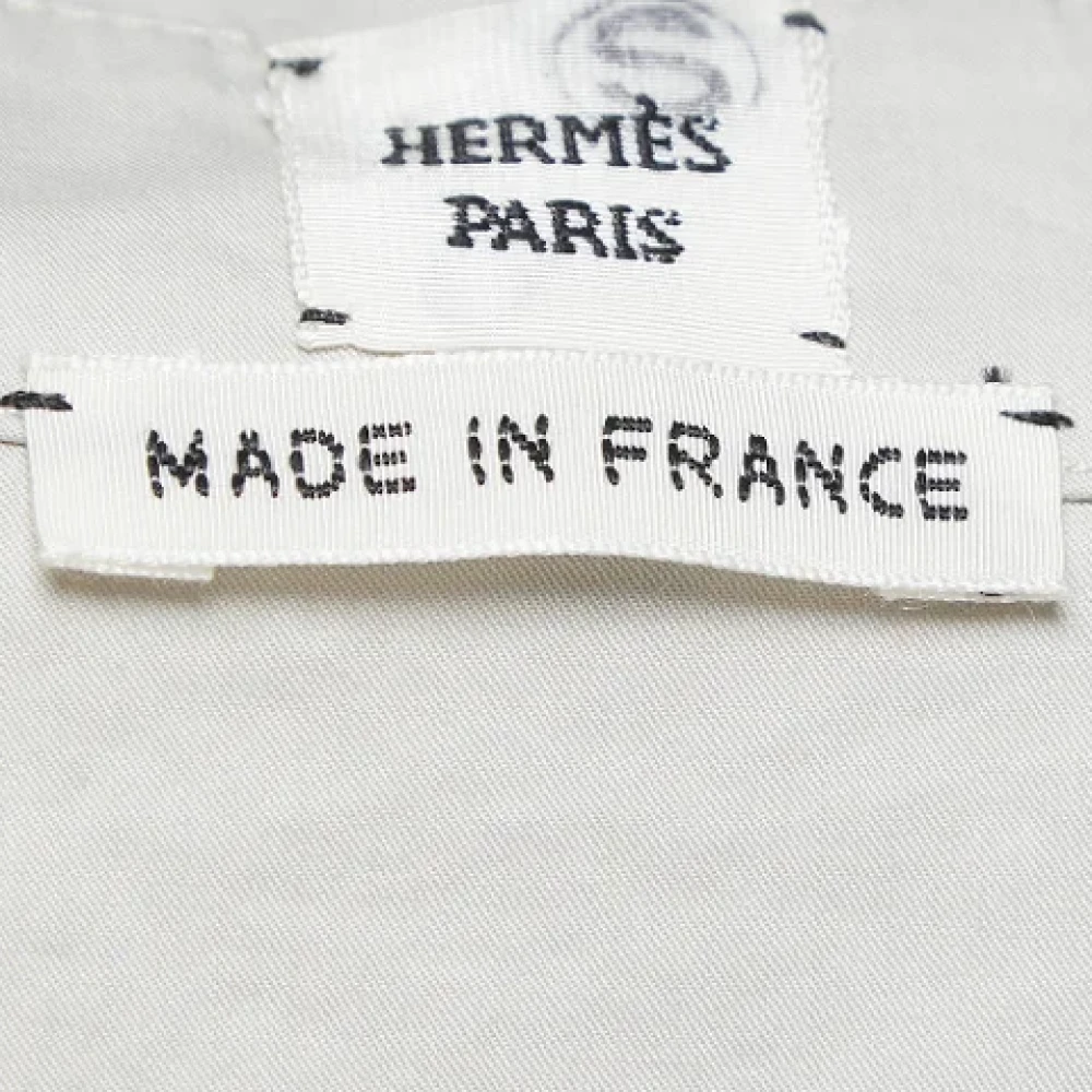 Hermès Vintage Pre-owned Cotton dresses Gray Dames