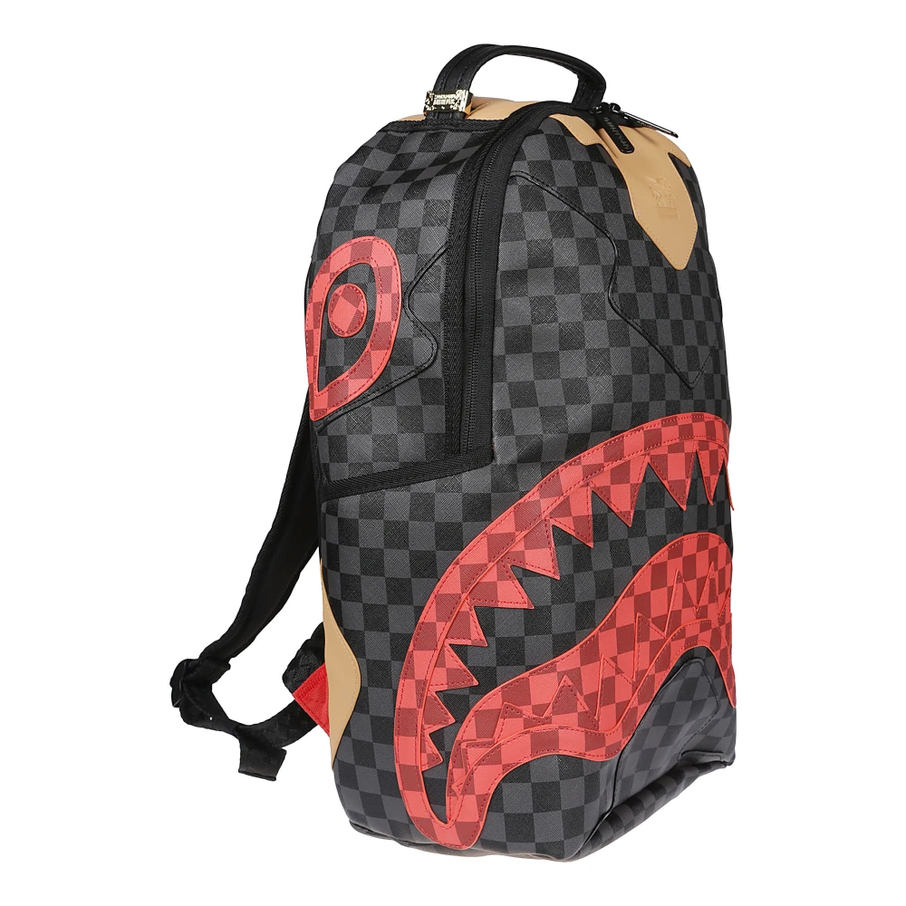 Sprayground Stijlvolle Triple Decker Rugzak Black Heren