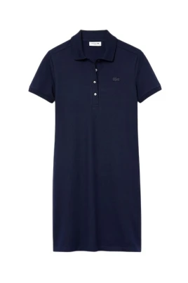 Slim Fit Stretch Mini Piqué Poloklänning