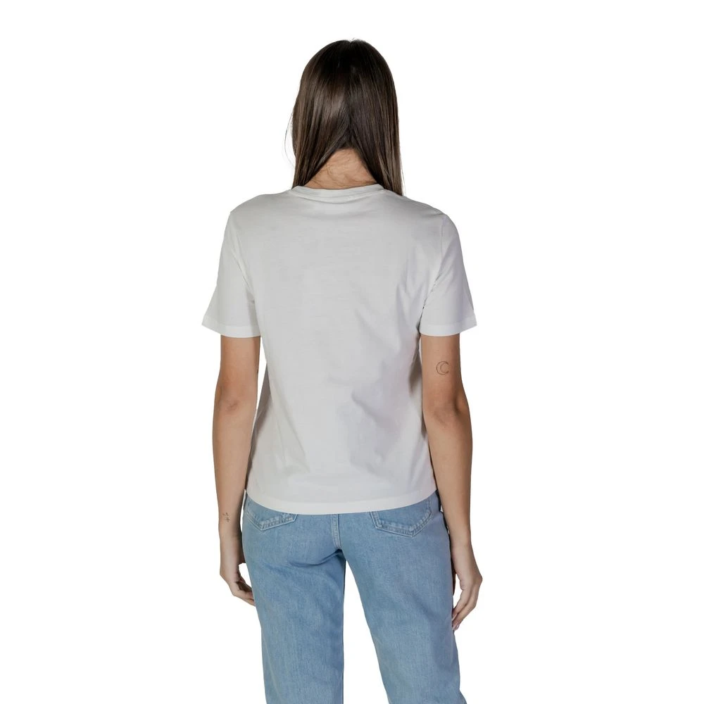 Vila Katoenen Dames T-shirt Lente Zomer Collectie White Dames