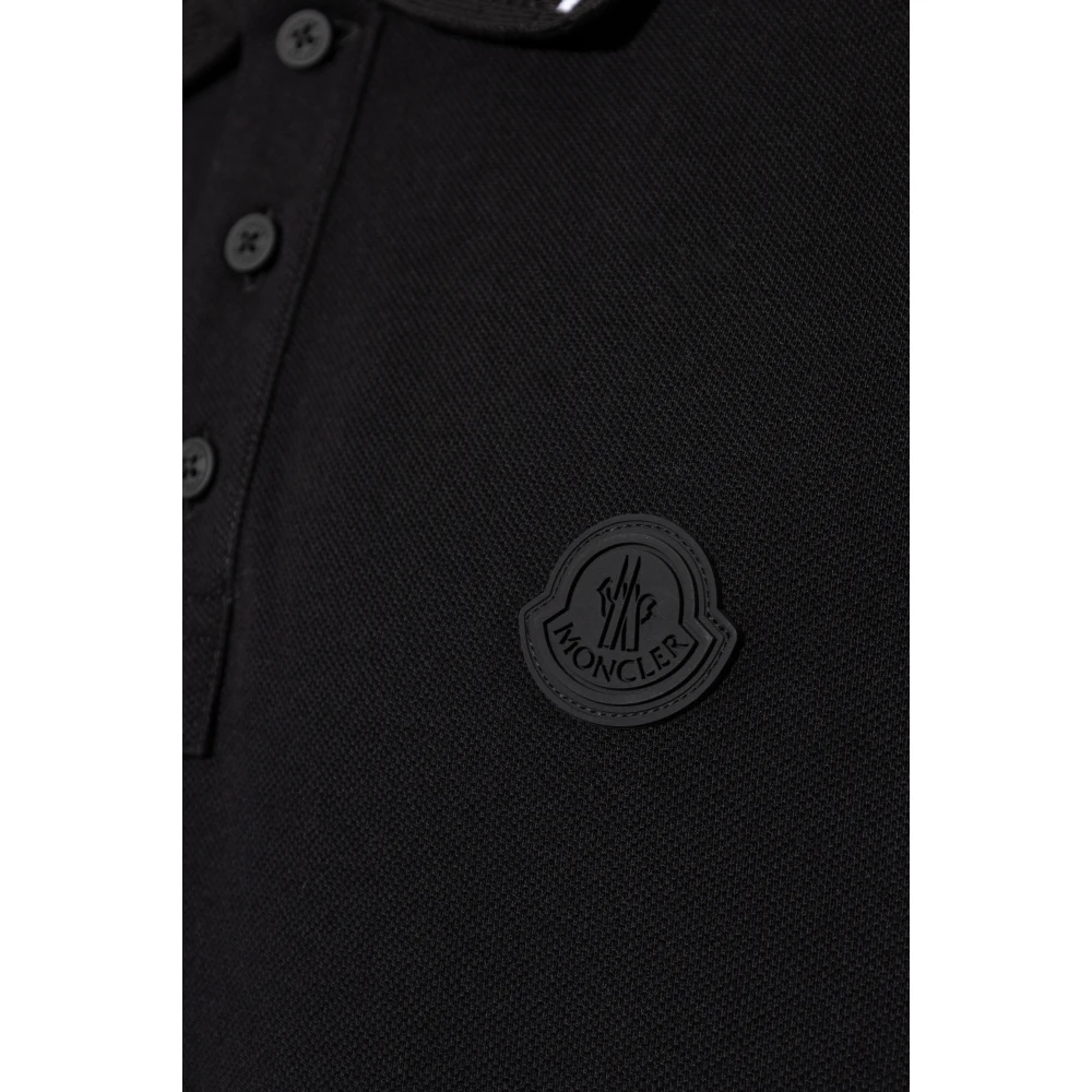 Moncler Polo met logo Black Heren