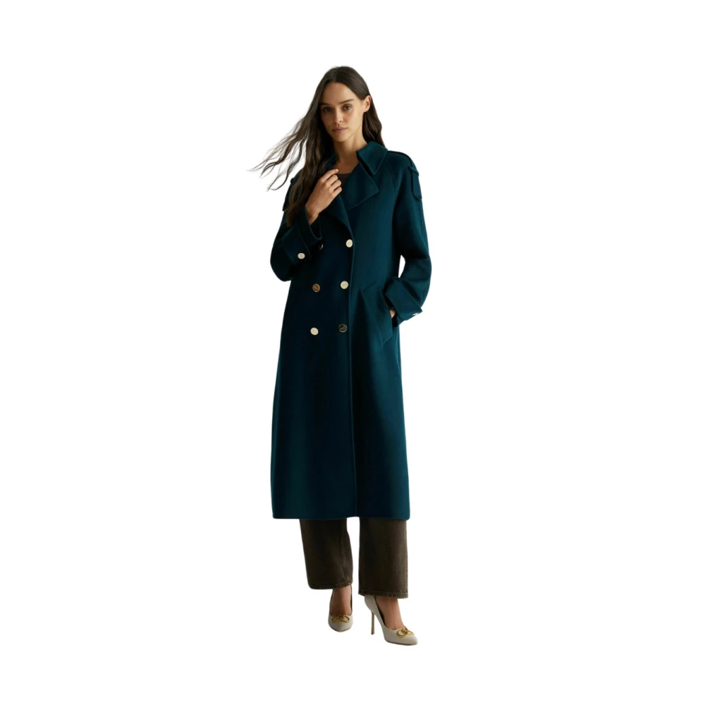 Liu Jo Trench Coat Green Dames