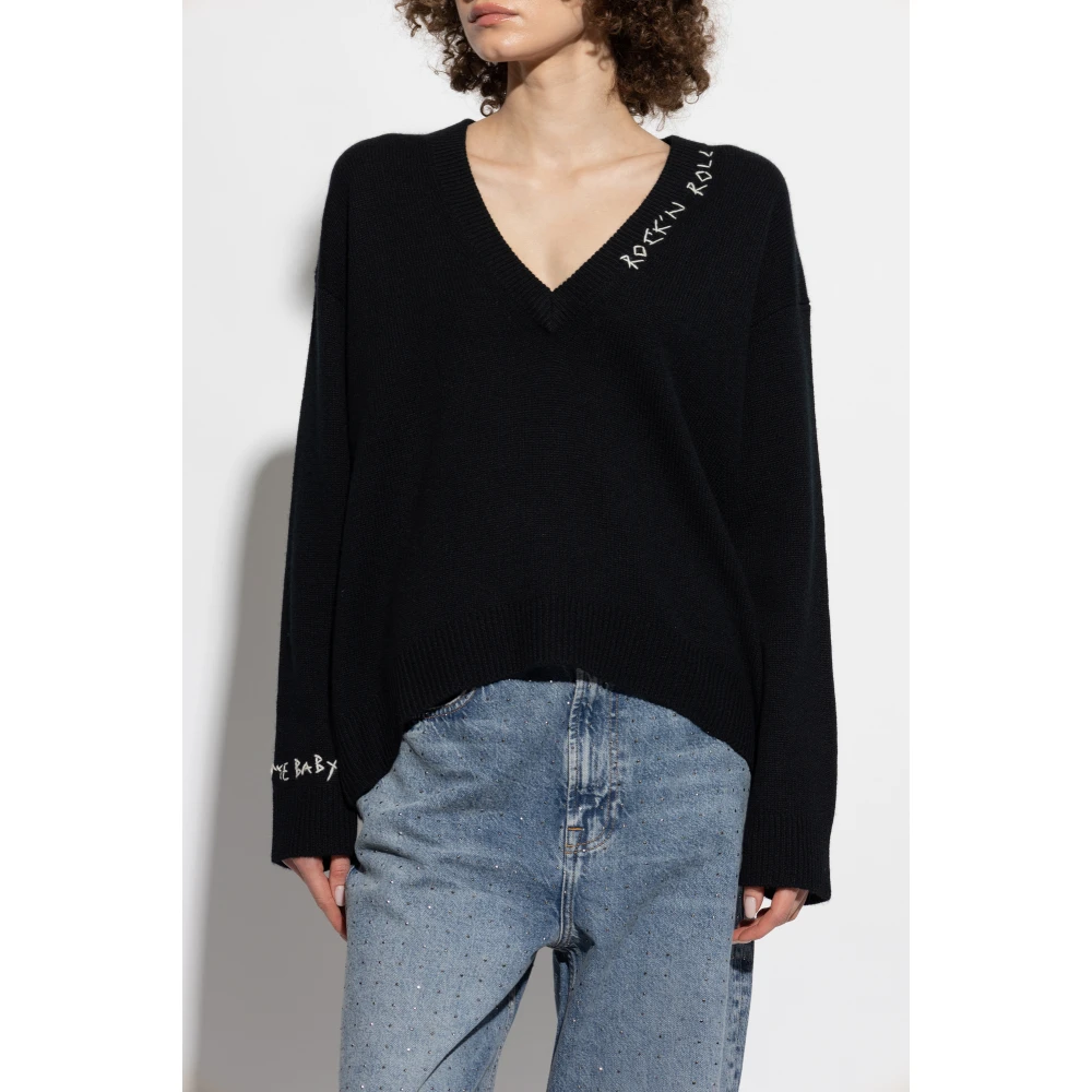 Zadig & Voltaire Kasjmier trui Miky Black Dames