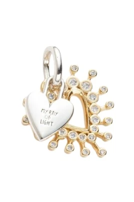 Radiant Heart Double Dangle Charm