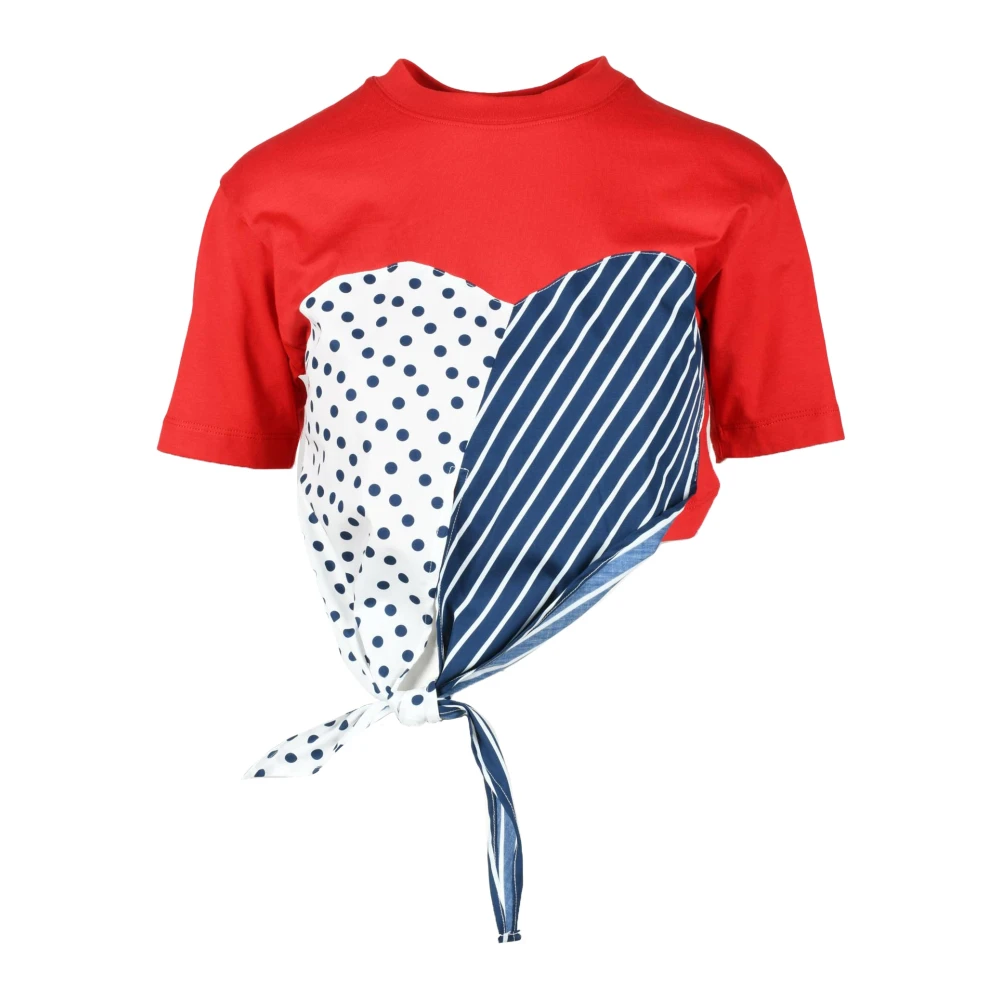 Msgm Katoenen T-shirt met Stijlvol Ontwerp Multicolor Dames