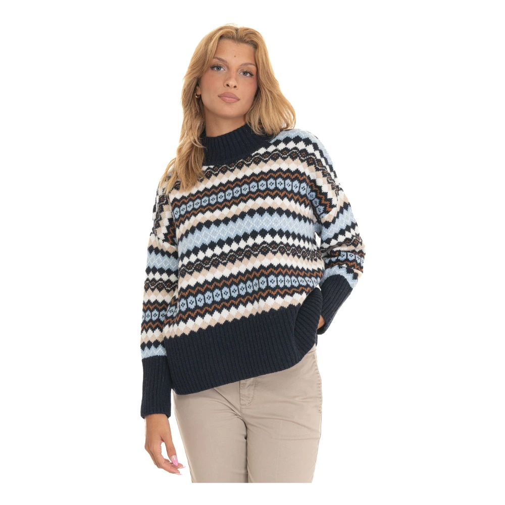 Barbour Gezellig Gebreide Pullover Sweater Multicolor Dames
