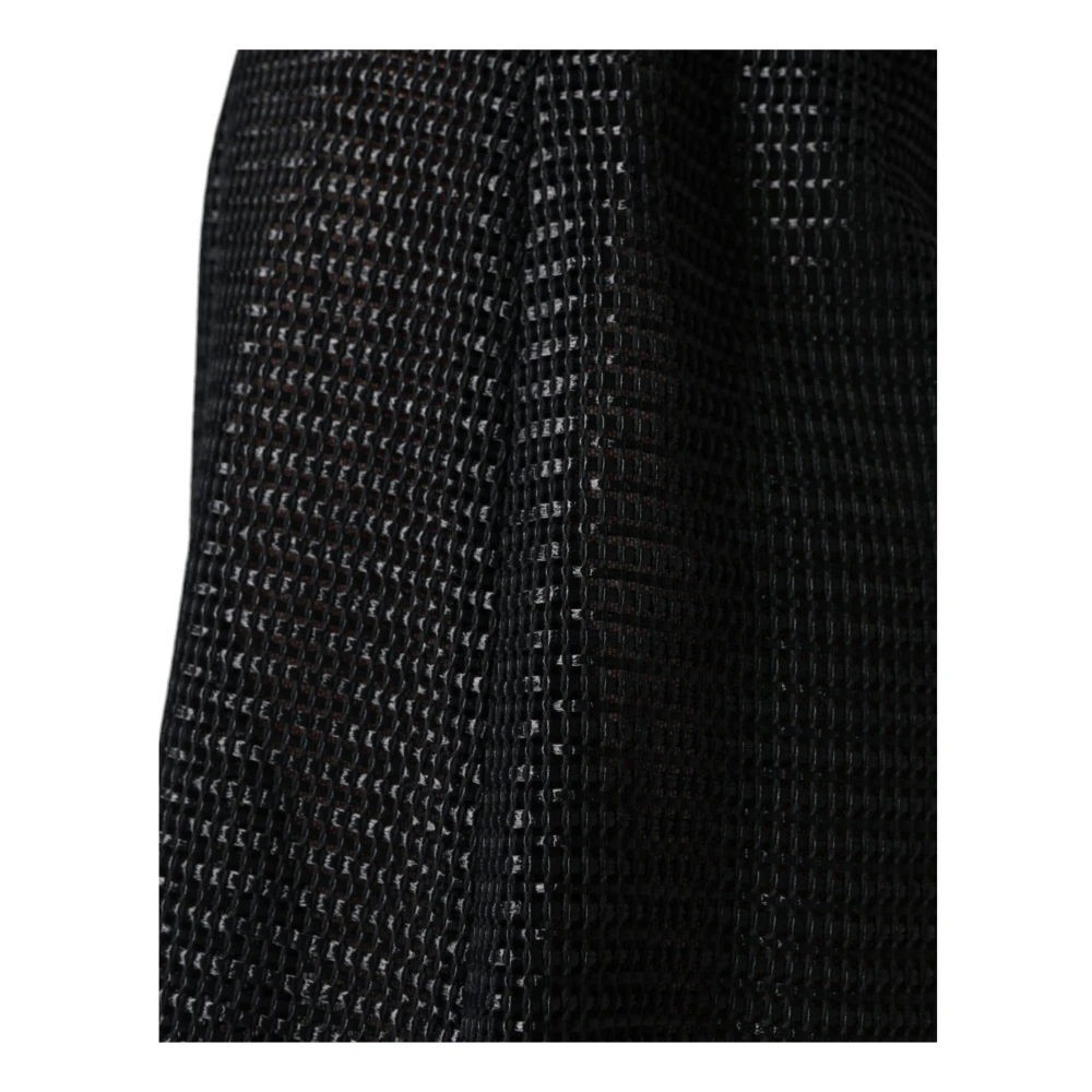 Dolce & Gabbana Zwart High Waist Pencil Cut Midi Rok Black Dames