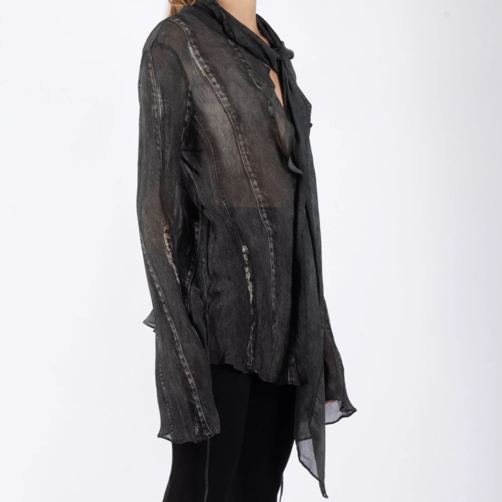 Acne Studios Denim Blauwe Shirt Blue Dames