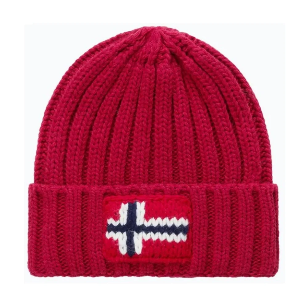 Napapijri Heren F-Semiury Beanie Muts Red Heren