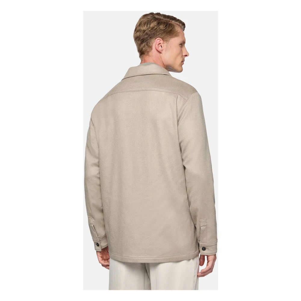 Boggi Milano Link Shirt Jacket Blue Heren